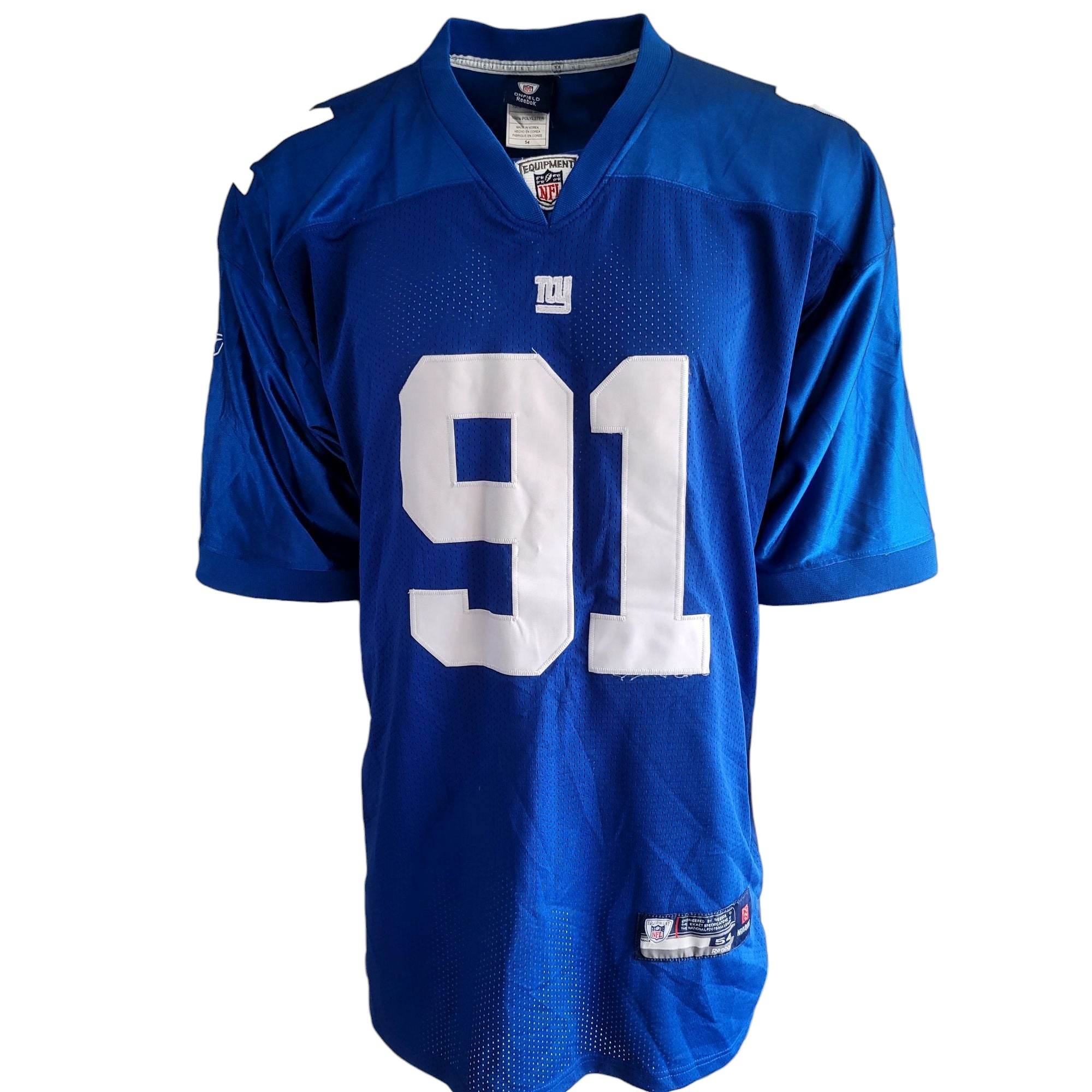 Reebok NFL Equipment Justin Tuck New York Giants Jersey – Size 54 - USASTARFASHION