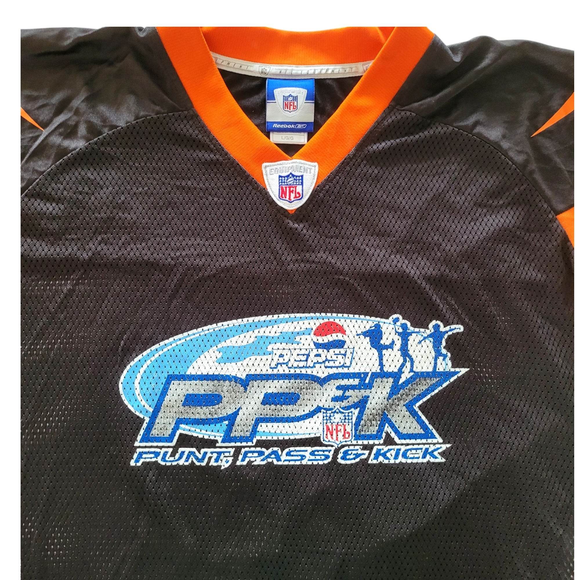 Reebok NFL Equipment Pepsi Punt Pass & Kick Bengals Jersey – Size L - USASTARFASHION