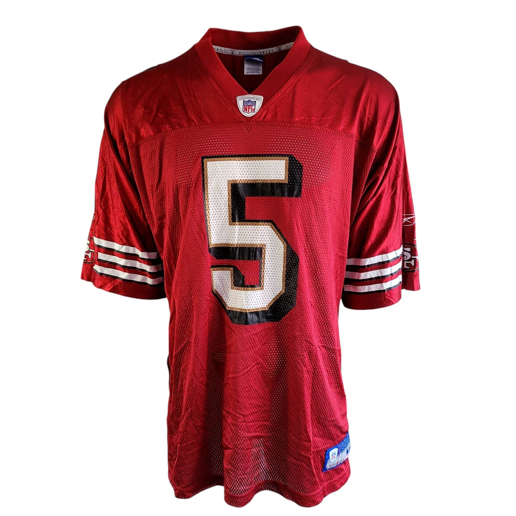 Reebok San Francisco 49ers Jeff Garcia 5 Jersey - Size XL - USASTARFASHION