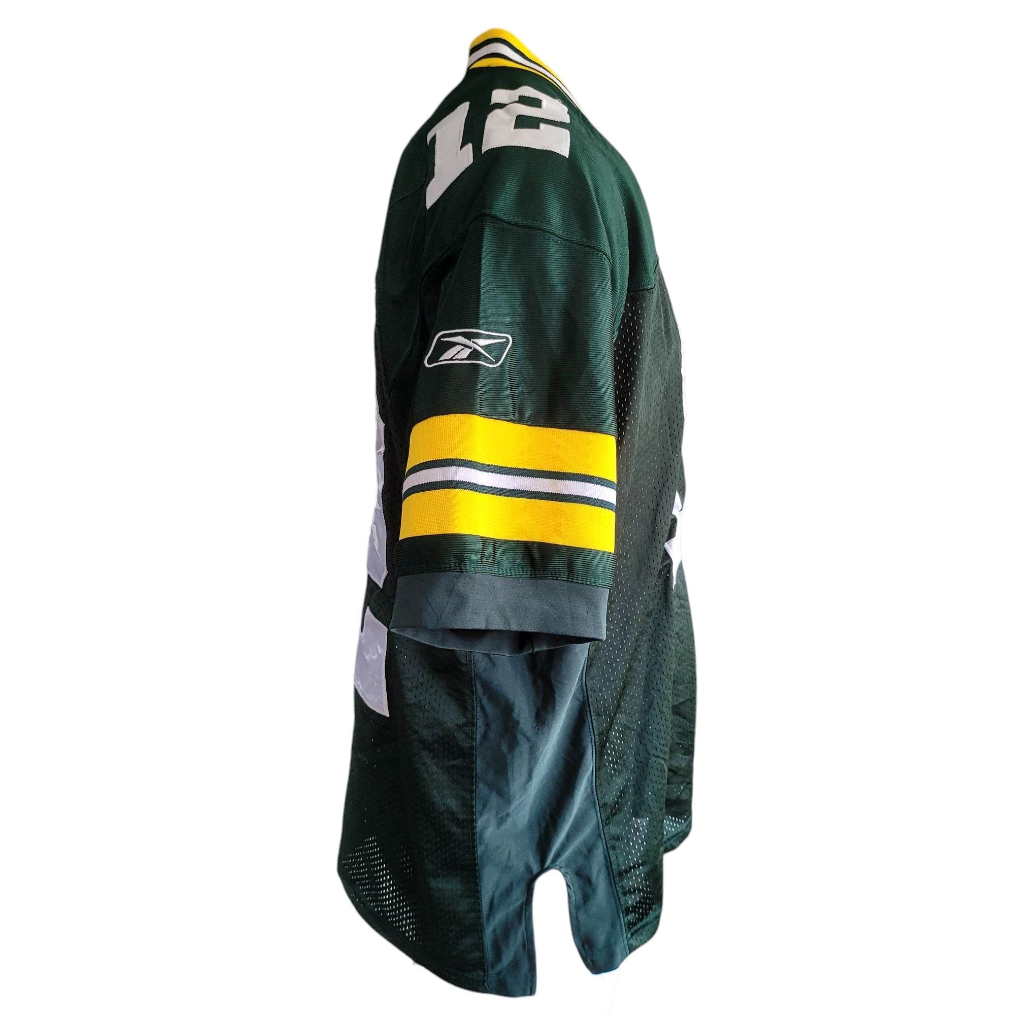 Vintage Reebok Green Bay Packers Aaron Rodgers Jersey 12 Size 48 - USASTARFASHION