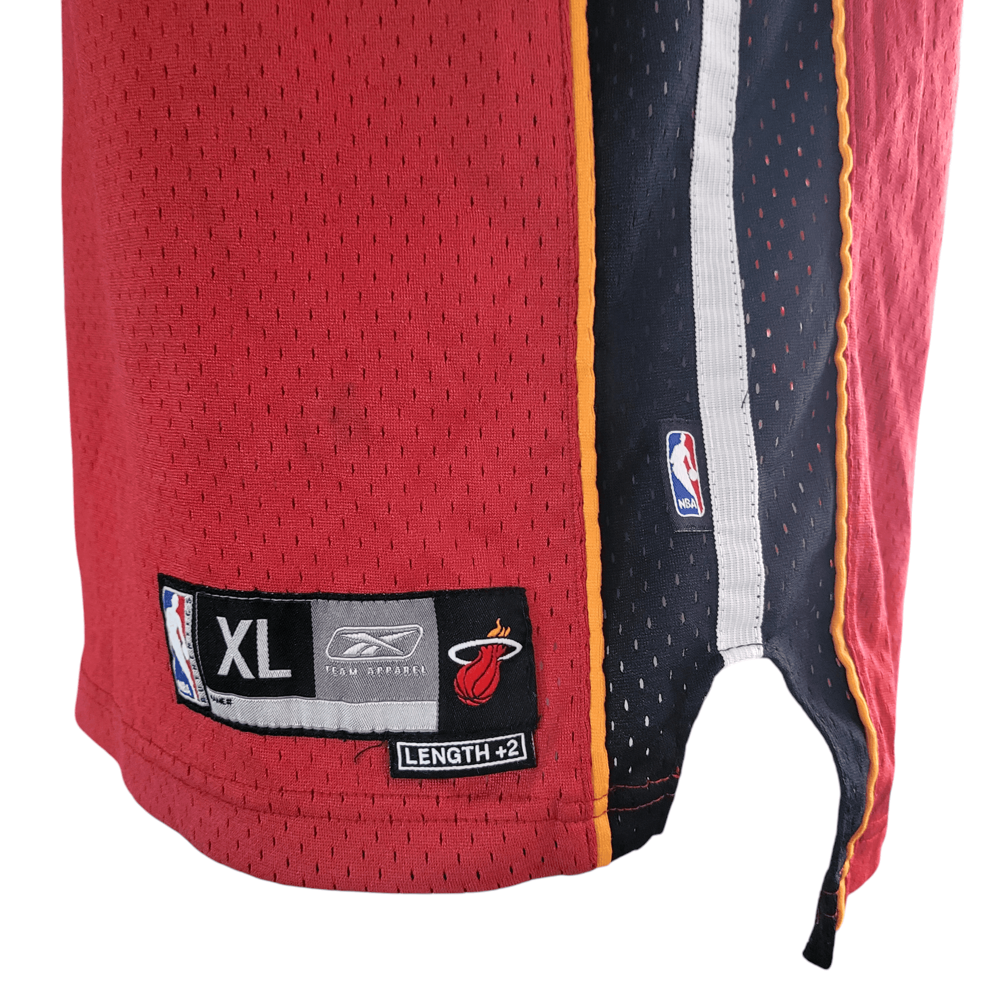 Reebok Dwyane Wade Miami Heat 3 Jersey Youth XL Red NBA Basketball Tank Top - USASTARFASHION