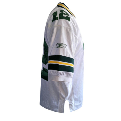 Reebok Green Bay Packers Aaron Rodgers 12 White Away Jersey (Men's Size 52) - USASTARFASHION