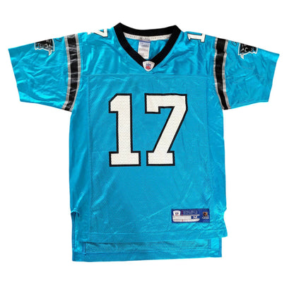 Reebok Jake Delhomme Carolina Panthers Jersey - Blue Size M Medium (10 - 12) - USASTARFASHION