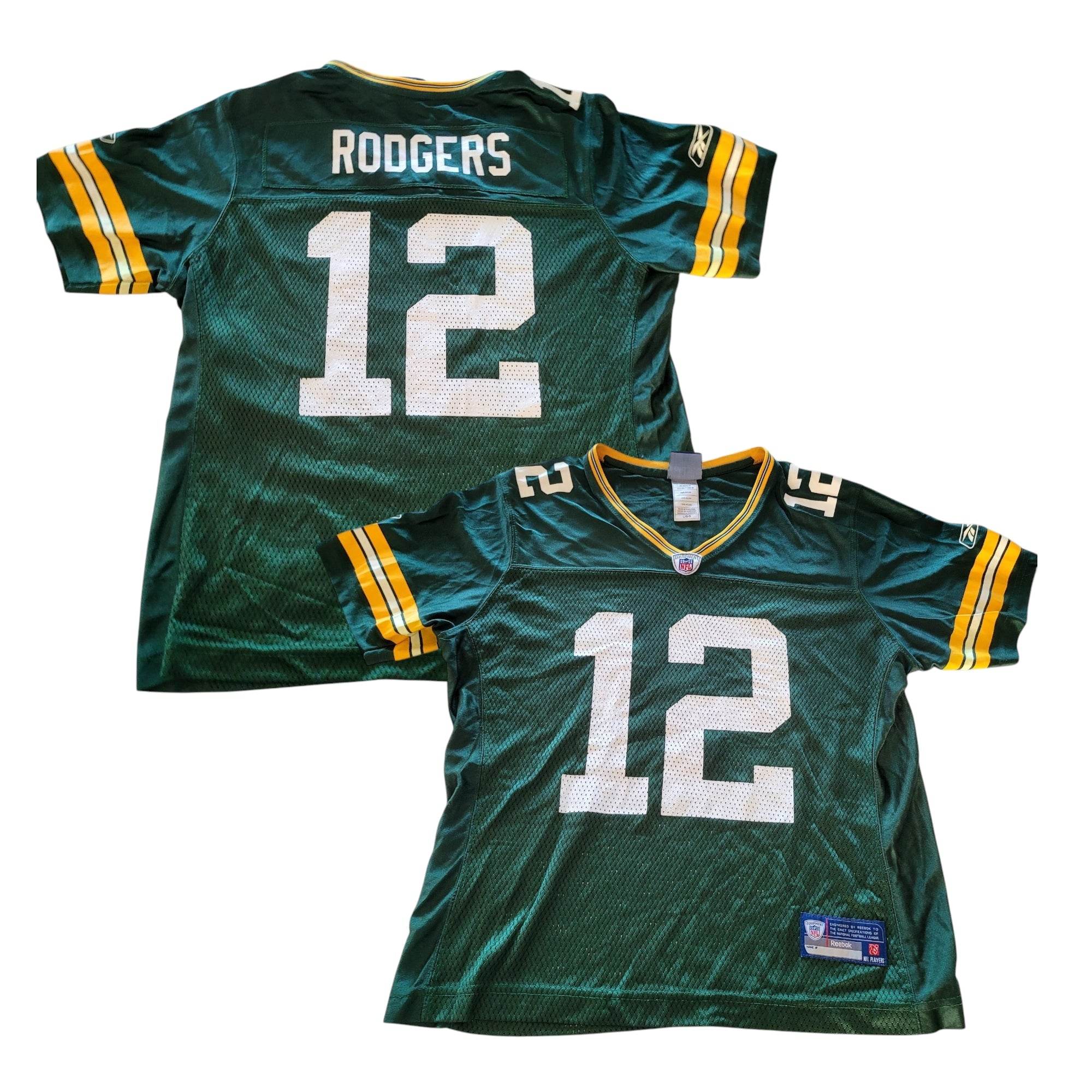Reebok Women's Aaron Rodgers Green Bay Packers Jersey – Size Large - USASTARFASHION