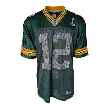 Reebok NFL Equipment – Green Bay Packers Aaron Rodgers 12 Jersey (SB XLV Patch) - USASTARFASHION