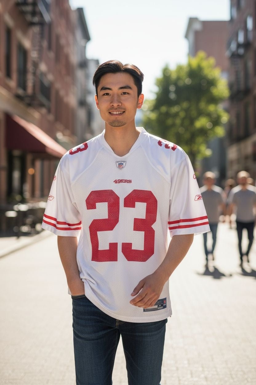 Reebok NFL Equipment San Francisco 49ers 23 MAYS Jersey — Men’s M - USASTARFASHION