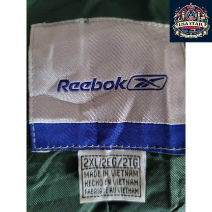Reebok NFL NY Jets Vintage Baseball Jacket 2XL with Removable Hoodie, Team Logos & Pockets - USASTARFASHION