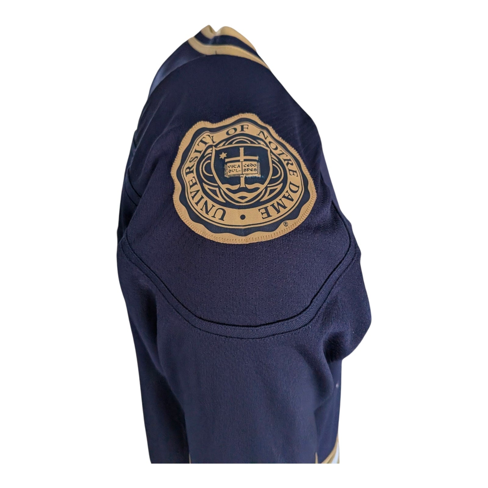 Reebok Notre Dame Ice Hockey Jersey — Navy/Gold — Size S/P - USASTARFASHION