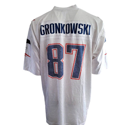 Reebok Rob Gronkowski 87 New England Patriots Jersey - Size 2XL - USASTARFASHION