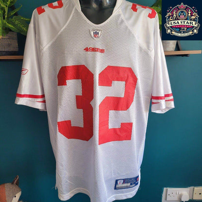 Reebok San Francisco 49ers Jersey 32 Lewis - Authentic NFL Shirt, Comfortable and Durable Design - USASTARFASHION