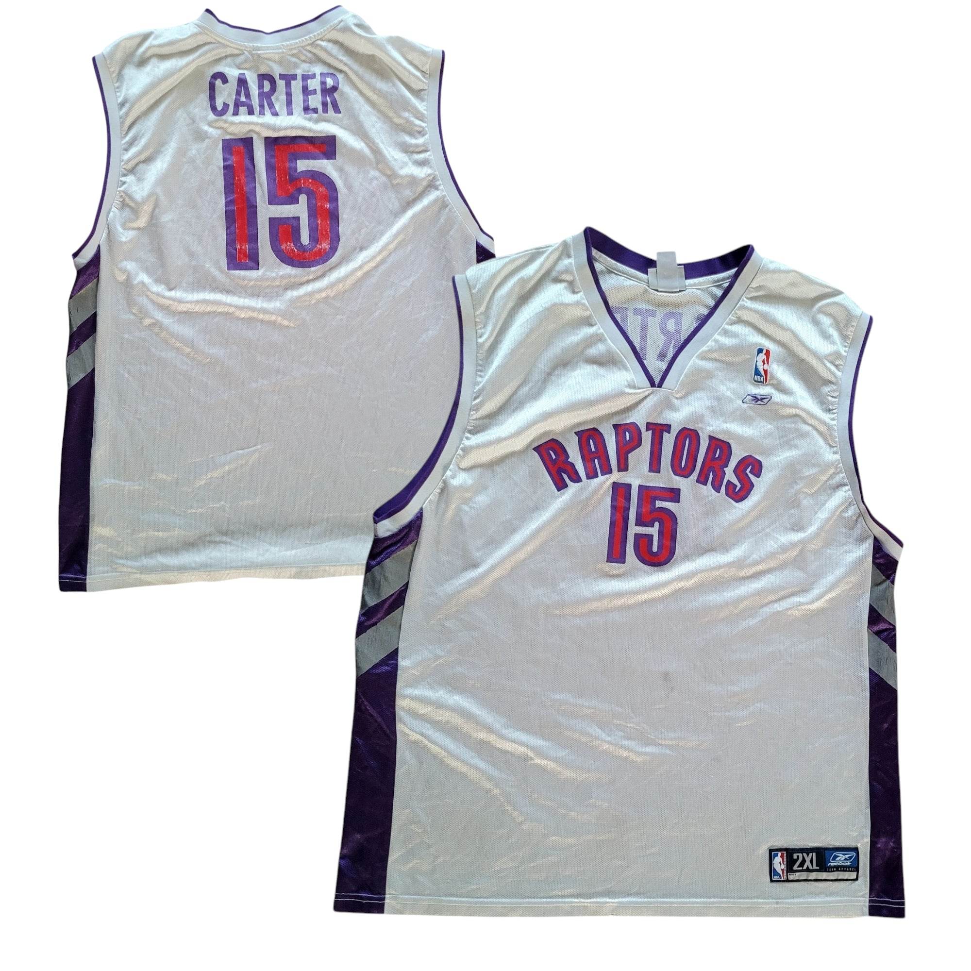 Reebok Vince Carter Toronto Raptors Jersey - 2XL - USASTARFASHION