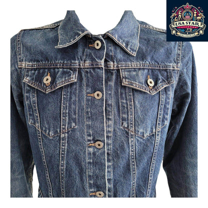 👩‍🦰🧥 **Replay Cotton Denim Jacket Ladies TG (Youth) XL** 🧥👩‍🦰 - USASTARFASHION
