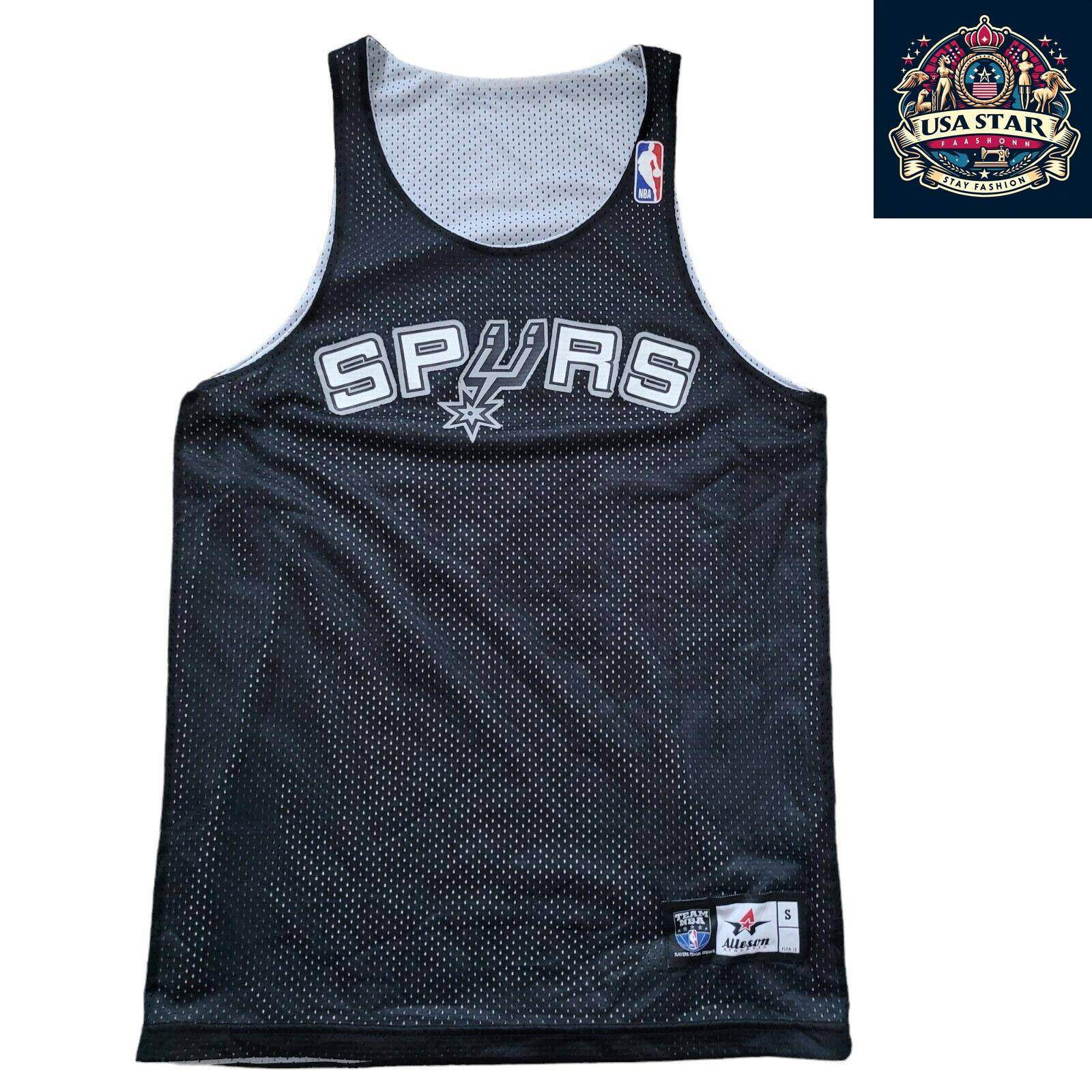 Reversible Alleson Athletic San Antonio Spurs Jersey 14 Size S - Durable, Comfortable Design - USASTARFASHION