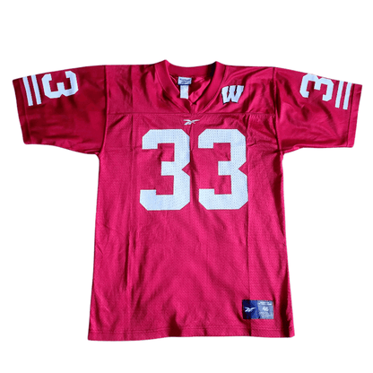 Ron Dayne Jersey 33 Reebok Medium Heisman Trophy Winner NY Giants Broncos Texans - USASTARFASHION