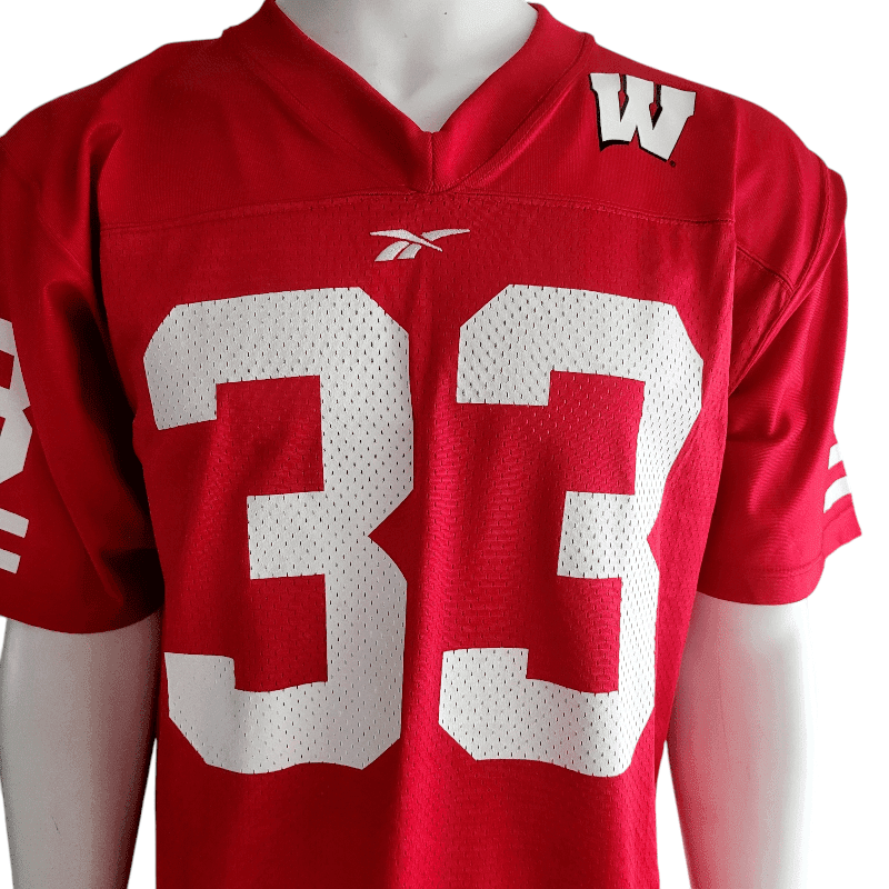 Ron Dayne Jersey 33 Reebok Medium Heisman Trophy Winner NY Giants Broncos Texans - USASTARFASHION