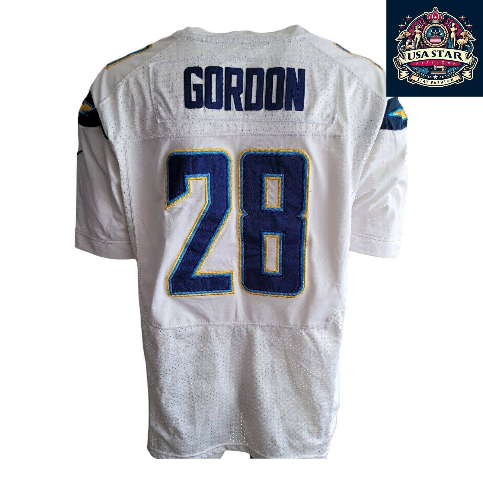 San Diego Chargers Jersey Size L Gordon 28 - Authentic Nike, Lightweight, Breathable Fabric - USASTARFASHION