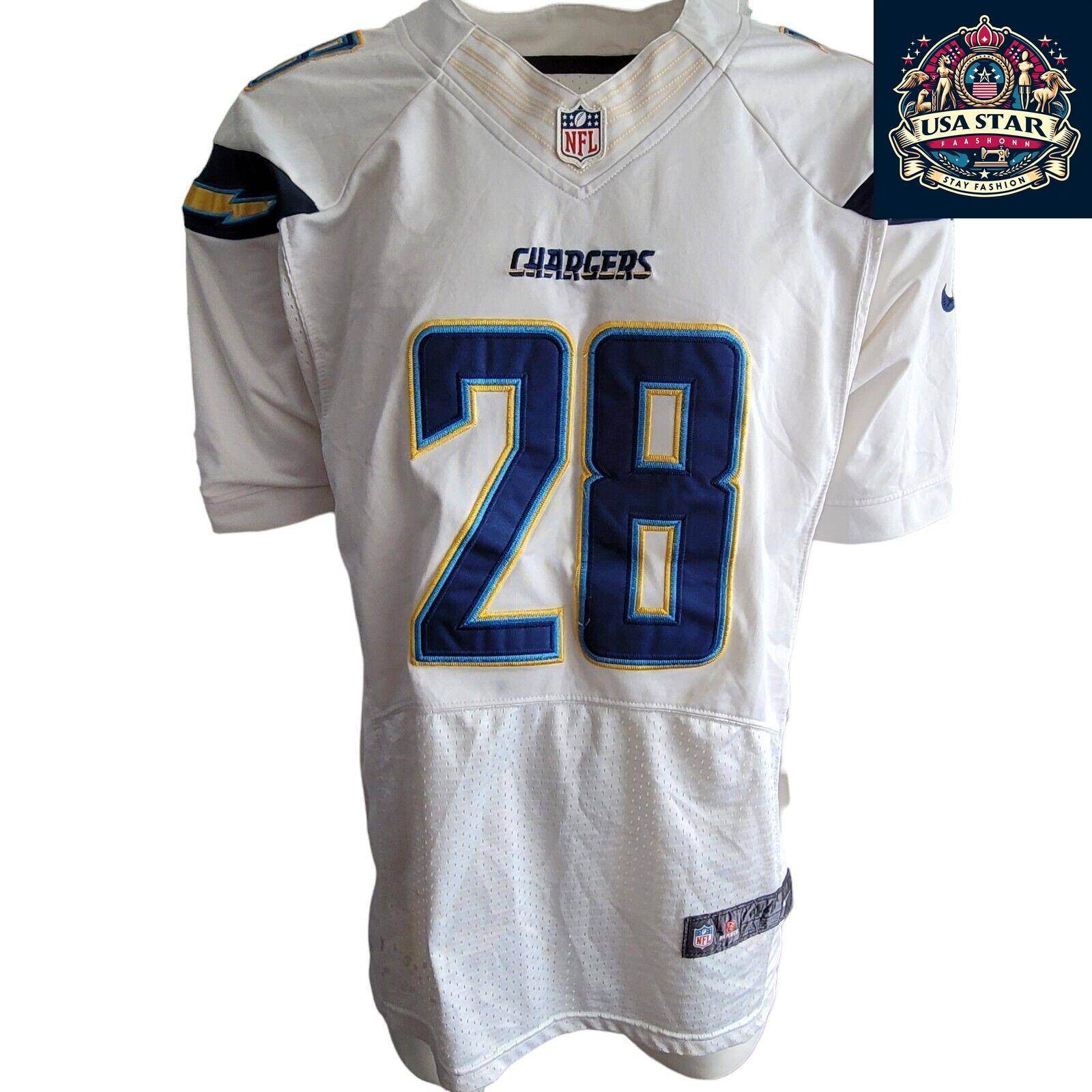San Diego Chargers Jersey Size L Gordon 28 - Authentic Nike, Lightweight, Breathable Fabric - USASTARFASHION