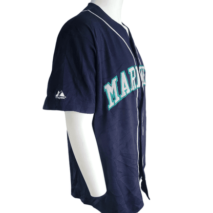 Seattle Mariners Jersey Majestic XXL - Embroidered Logo, Button - Up Design, Grade A Condition - USASTARFASHION