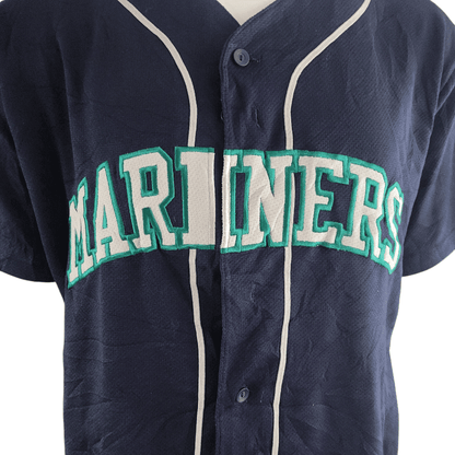 Seattle Mariners Jersey Majestic XXL - Embroidered Logo, Button - Up Design, Grade A Condition - USASTARFASHION