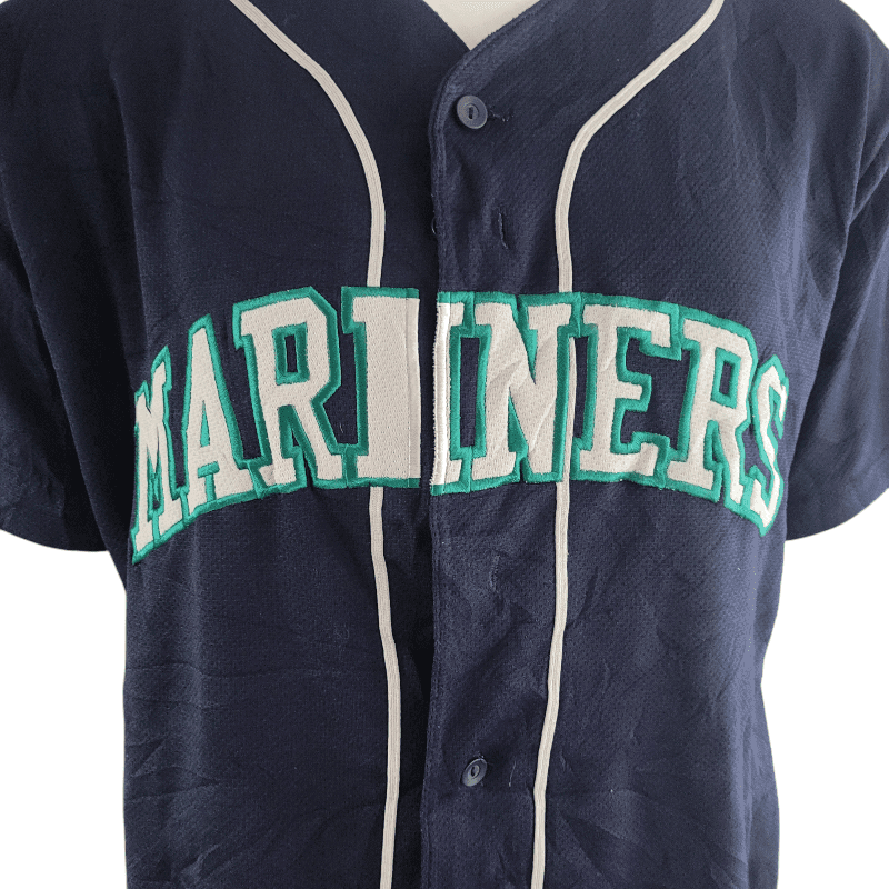 Seattle Mariners Jersey Majestic XXL - Embroidered Logo, Button - Up Design, Grade A Condition - USASTARFASHION