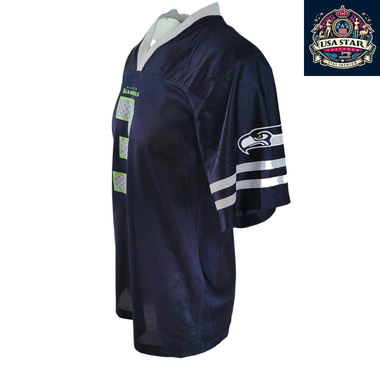 Seattle Seahawks Jersey 3 Russell Wilson Youth XXL (18 - 20) & Adult S - Official NFL Apparel - USASTARFASHION