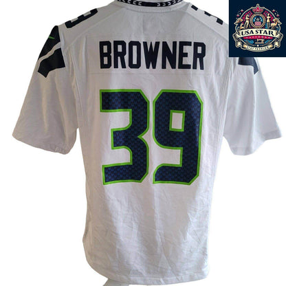 Seattle Seahawks Jersey Browner 39 Authentic Nike Men’s Jersey - High - Quality & Comfortable Fit - USASTARFASHION