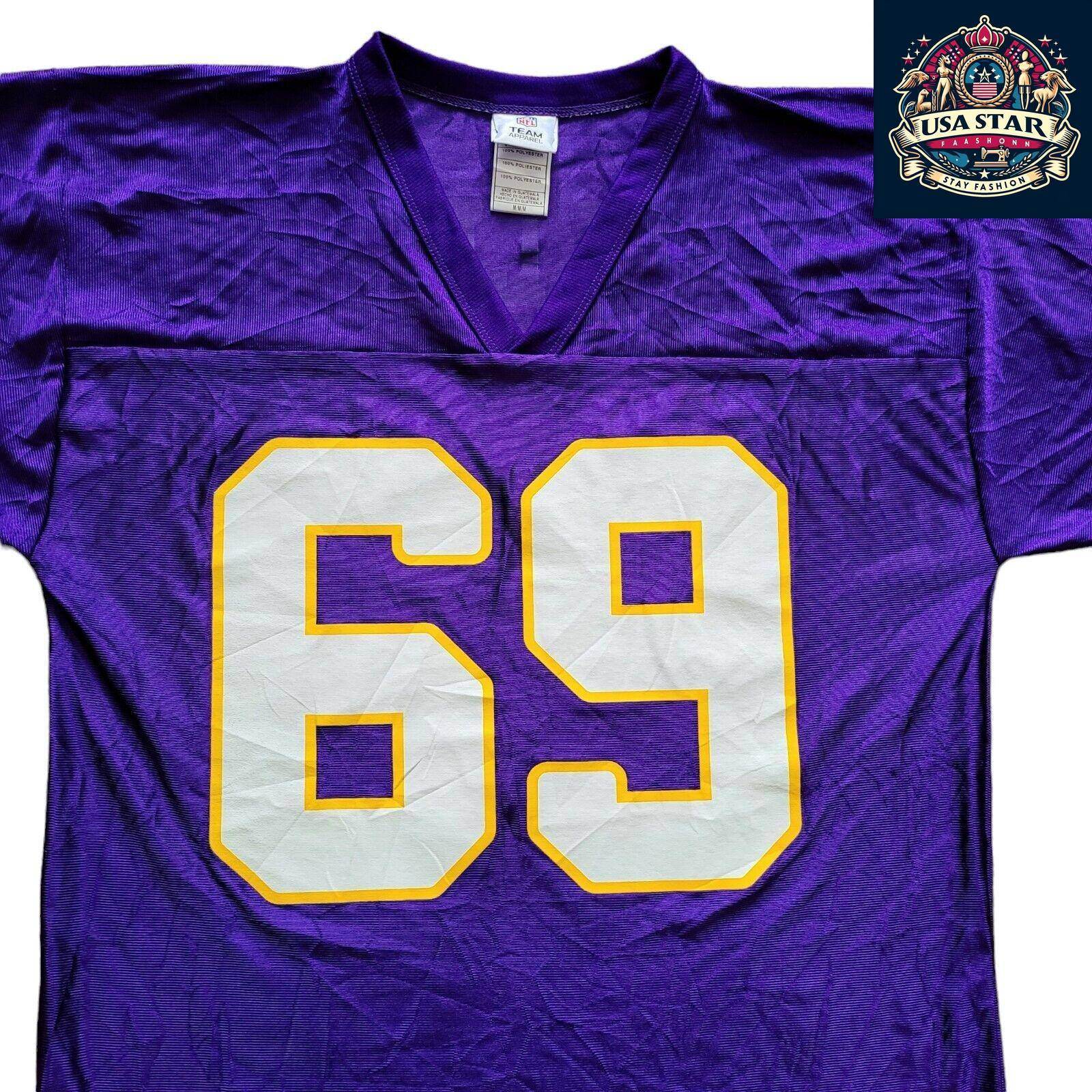 Signed Minnesota Vikings Jersey 69 Jared Allen - Men's Large, Authentic Collectible with Autographs - USASTARFASHION