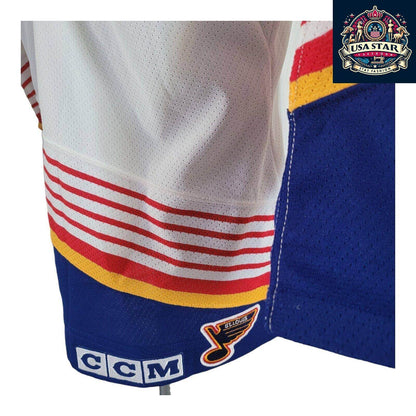 Signed St. Louis Blues Jersey L/XL - Authentic NHL Memorabilia with Player Signature for Young Fans - USASTARFASHION