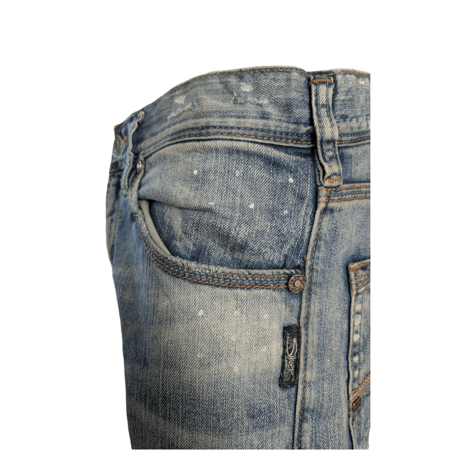 Silver Jeans Co. Eddie Men’s Jeans W31 L32 Relaxed Fit Straight Leg Blue Denim - USASTARFASHION