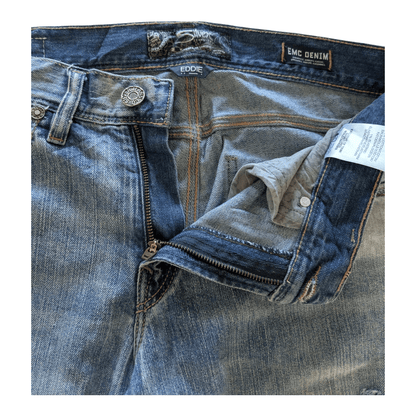 Silver Jeans Co. Eddie Men’s Jeans W31 L32 Relaxed Fit Straight Leg Blue Denim - USASTARFASHION