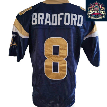 St Louis Rams Jersey 8 Bradford By Reebok, Size 48, Authentic Design, Great Condition - USASTARFASHION