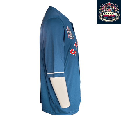 Starter Black Label Jersey Men's Teal 71 Baseball Jersey, Size M - Comfortable & Stylish Fit - USASTARFASHION