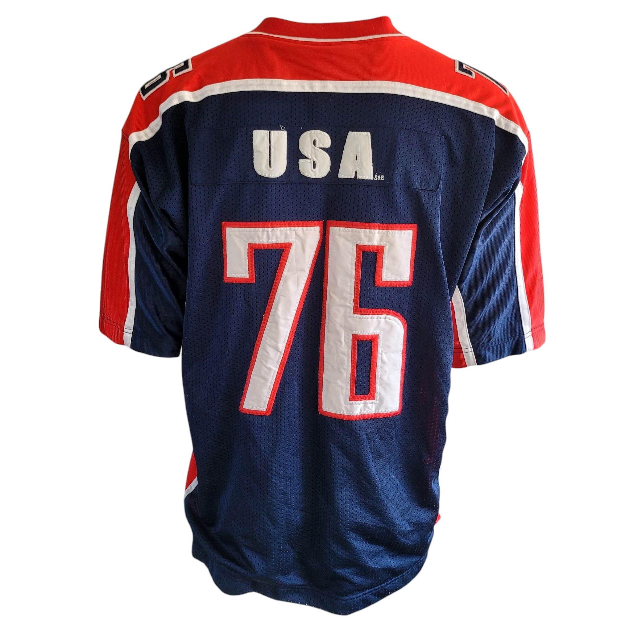 Steve & Barry's USA 76 Jersey with Thermal Undershirt sz 2XL - USASTARFASHION