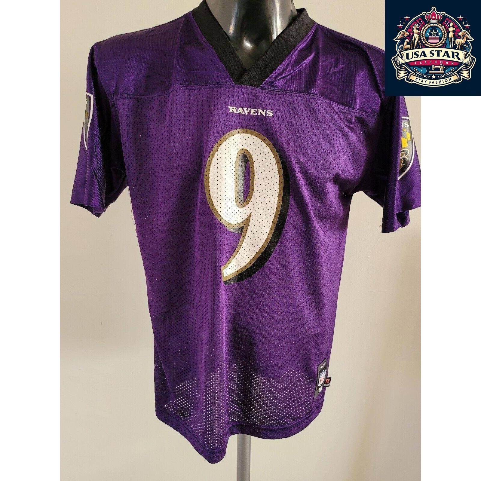 Steve McNair 9 Baltimore Ravens Jersey - Vintage Reebok Youth XL for Ages 18 - 20 - USASTARFASHION