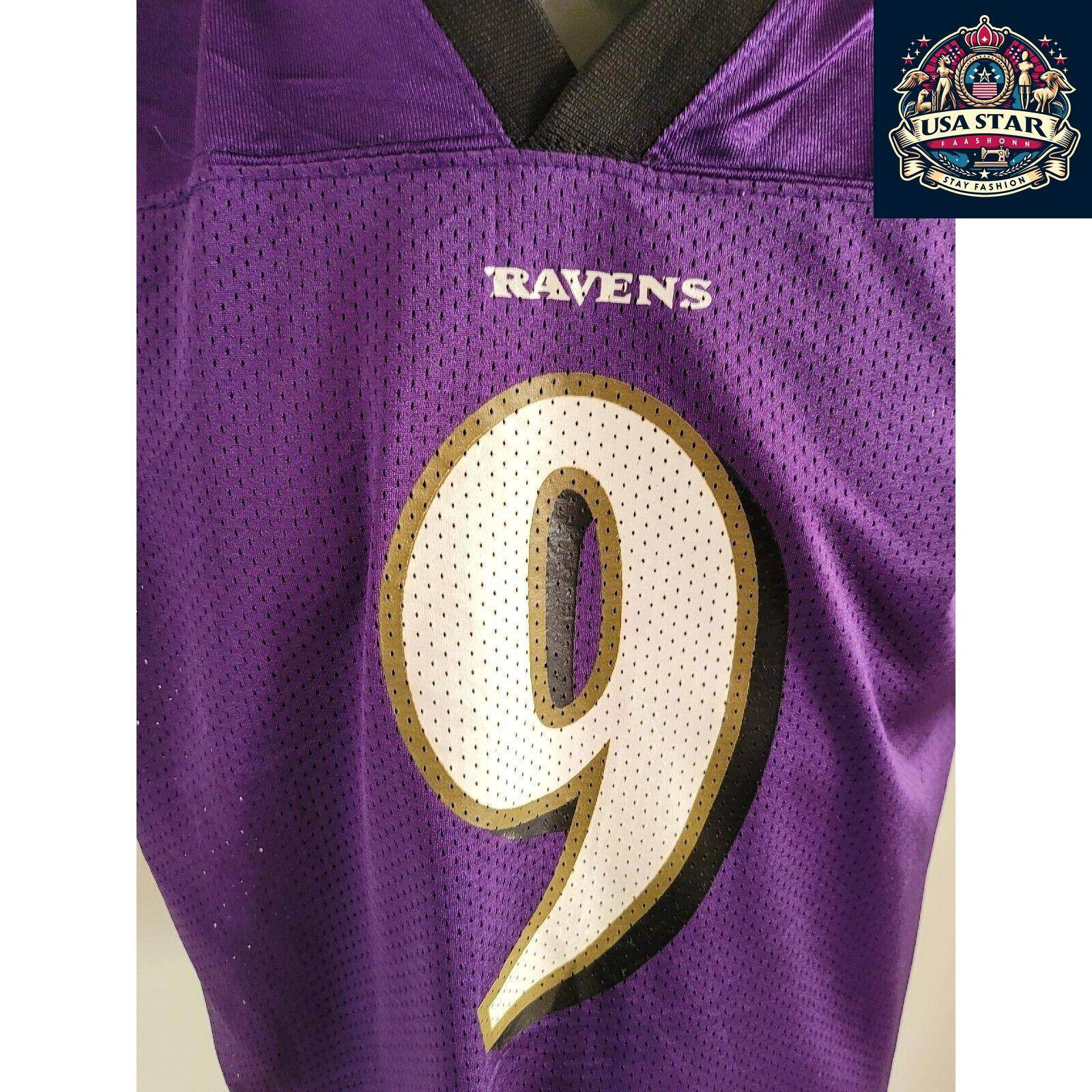 Steve McNair 9 Baltimore Ravens Jersey - Vintage Reebok Youth XL for Ages 18 - 20 - USASTARFASHION