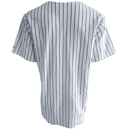 Teamwork Athletic Apparel XL Baseball Jersey For Men - White/Navy Pinstripe - 100% Polyester - USASTARFASHION