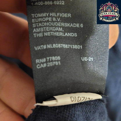Tommy Hilfiger Jumper - Large Pima Cotton, Classic Design, Soft Comfortable Feel, Ideal For Layering - USASTARFASHION