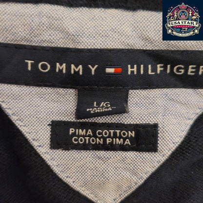 Tommy Hilfiger Jumper - Large Pima Cotton, Classic Design, Soft Comfortable Feel, Ideal For Layering - USASTARFASHION