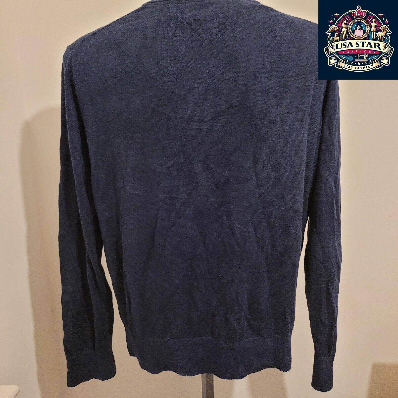 Tommy Hilfiger Jumper - Large Pima Cotton, Classic Design, Soft Comfortable Feel, Ideal For Layering - USASTARFASHION