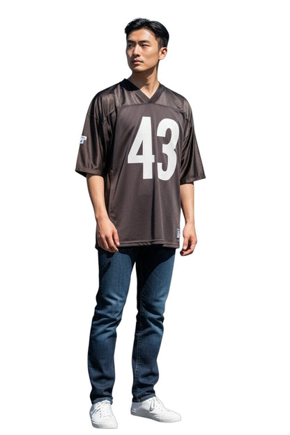 Troy Polamalu 43 Pittsburgh Steelers Reebok Jersey 2XL Super Bowl XL —2006 - USASTARFASHION
