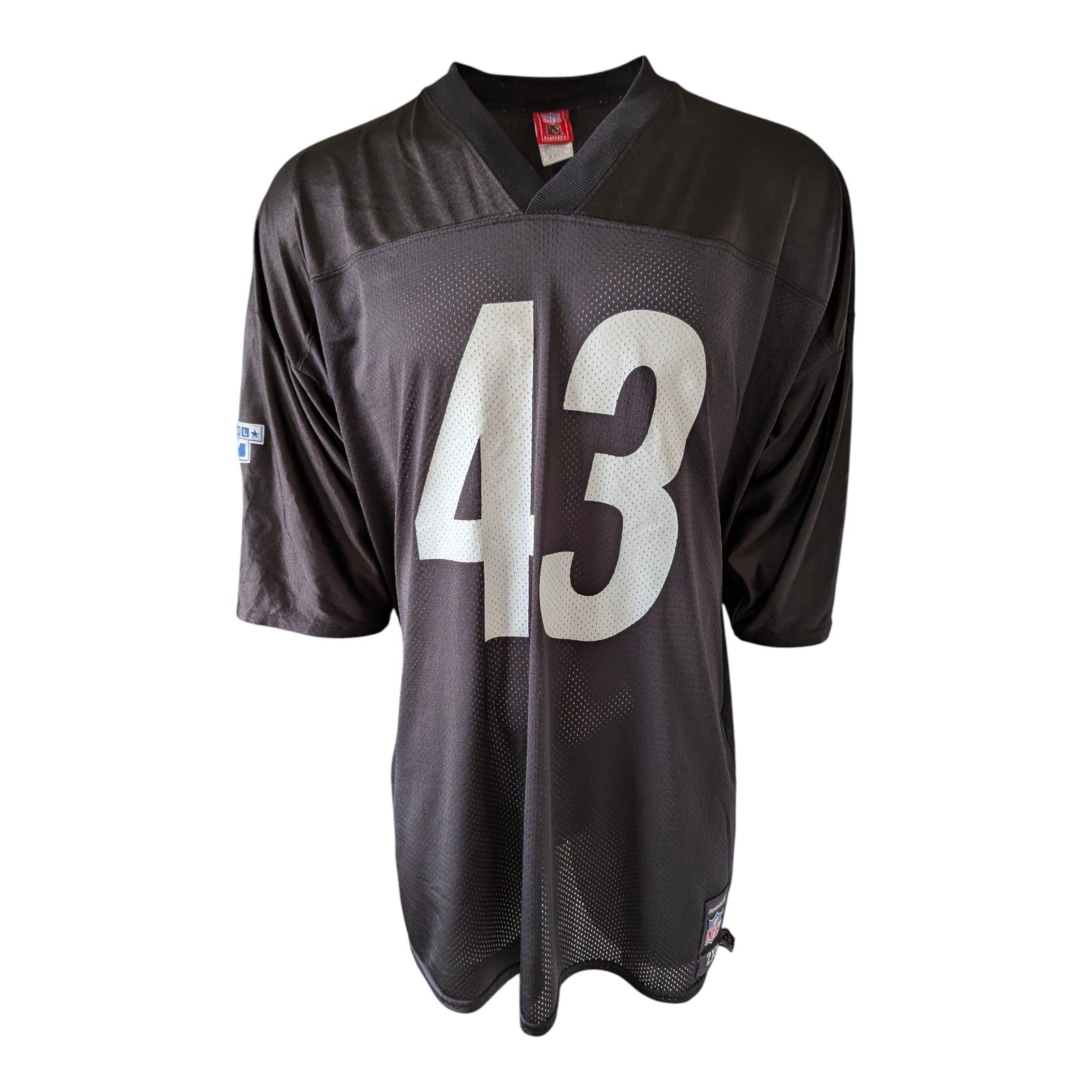 Troy Polamalu 43 Pittsburgh Steelers Reebok Jersey 2XL Super Bowl XL —2006 - USASTARFASHION