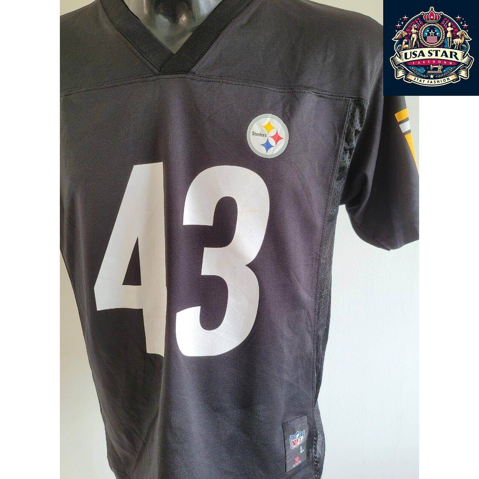Troy Polamalu Jersey Youth Large 43 - Official Pittsburgh Steelers Apparel for Young Fans - USASTARFASHION