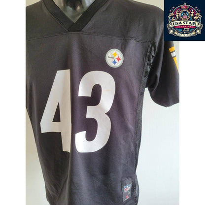 Troy Polamalu Jersey Youth Large 43 - Official Pittsburgh Steelers Apparel for Young Fans - USASTARFASHION