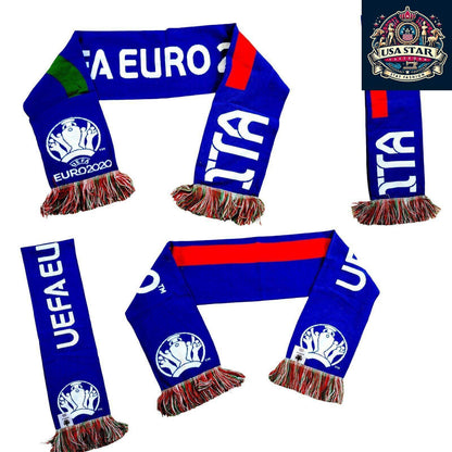 UEFA Euro 2020 Italy Flag Scarf - Official Licensed, Iconic Design, Soft Fabric for Fans - USASTARFASHION