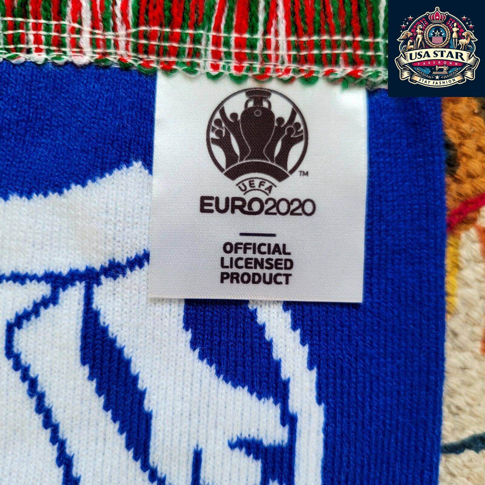 UEFA Euro 2020 Italy Flag Scarf - Official Licensed, Iconic Design, Soft Fabric for Fans - USASTARFASHION
