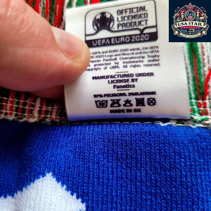 UEFA Euro 2020 Italy Flag Scarf - Official Licensed, Iconic Design, Soft Fabric for Fans - USASTARFASHION