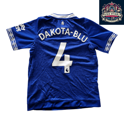 Umbro Everton Jersey Home Infant 6 - 7Y Personalized Dakota - Blu 4 for Young Fans - USASTARFASHION