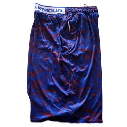 Under Armour Blue & Red Gradient Sports Shorts - Size Medium - USASTARFASHION