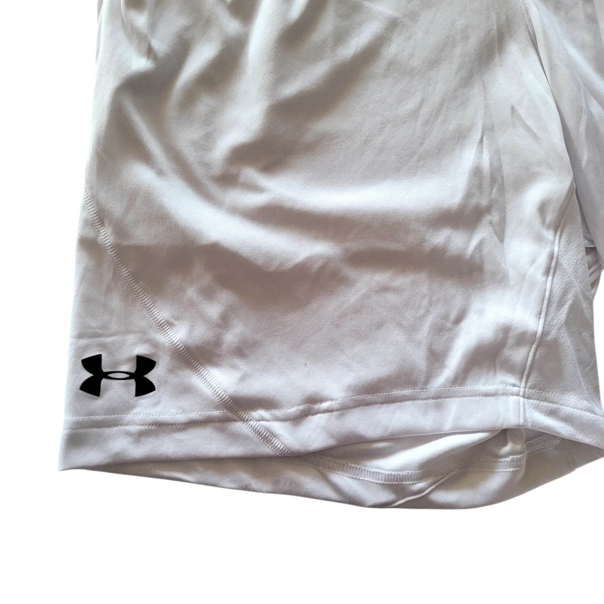 Under Armour White Sports Shorts - Size Large - USASTARFASHION