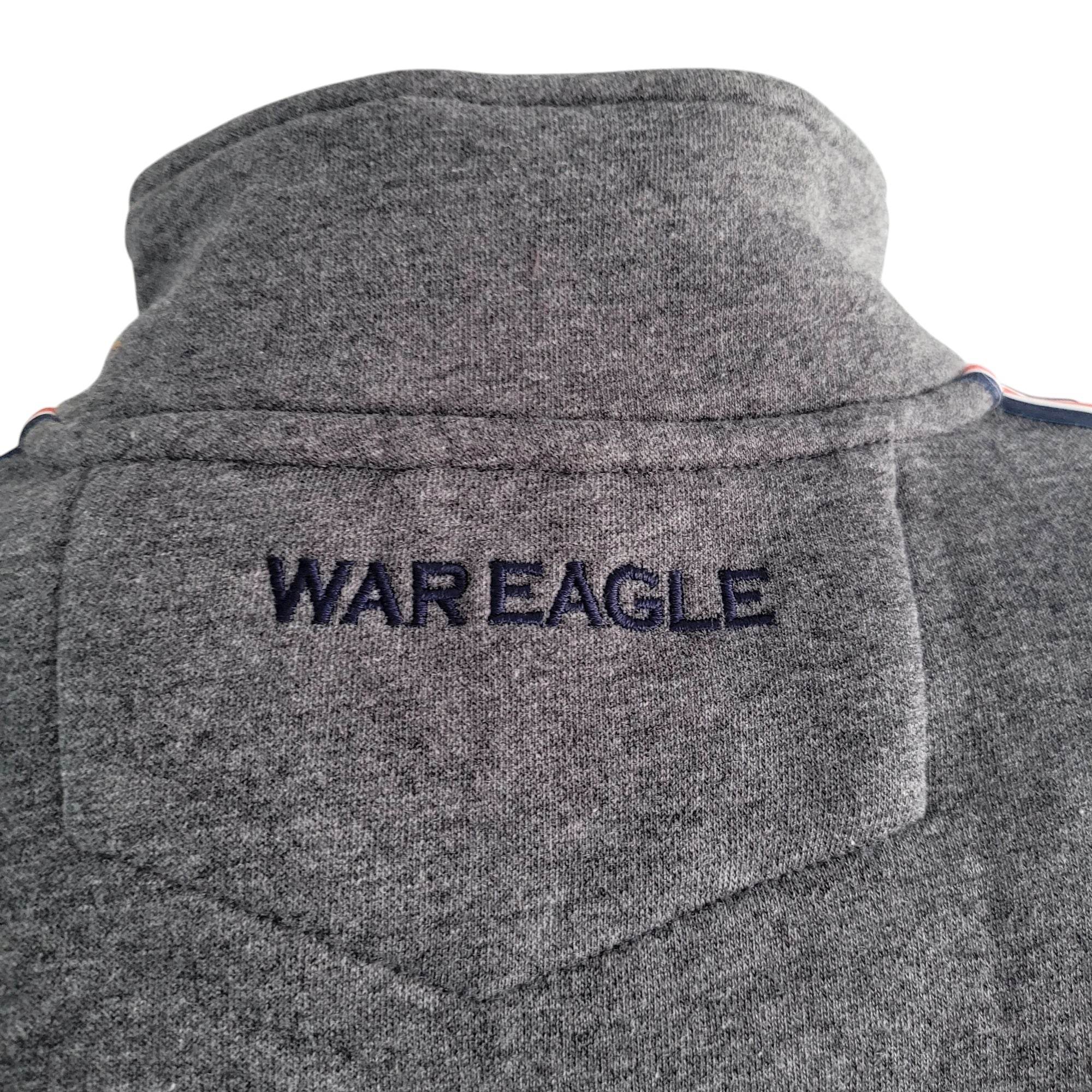 Under Armour Auburn Tigers 1/4 Zip ColdGear Pullover (XS, Gray) Cotton - USASTARFASHION